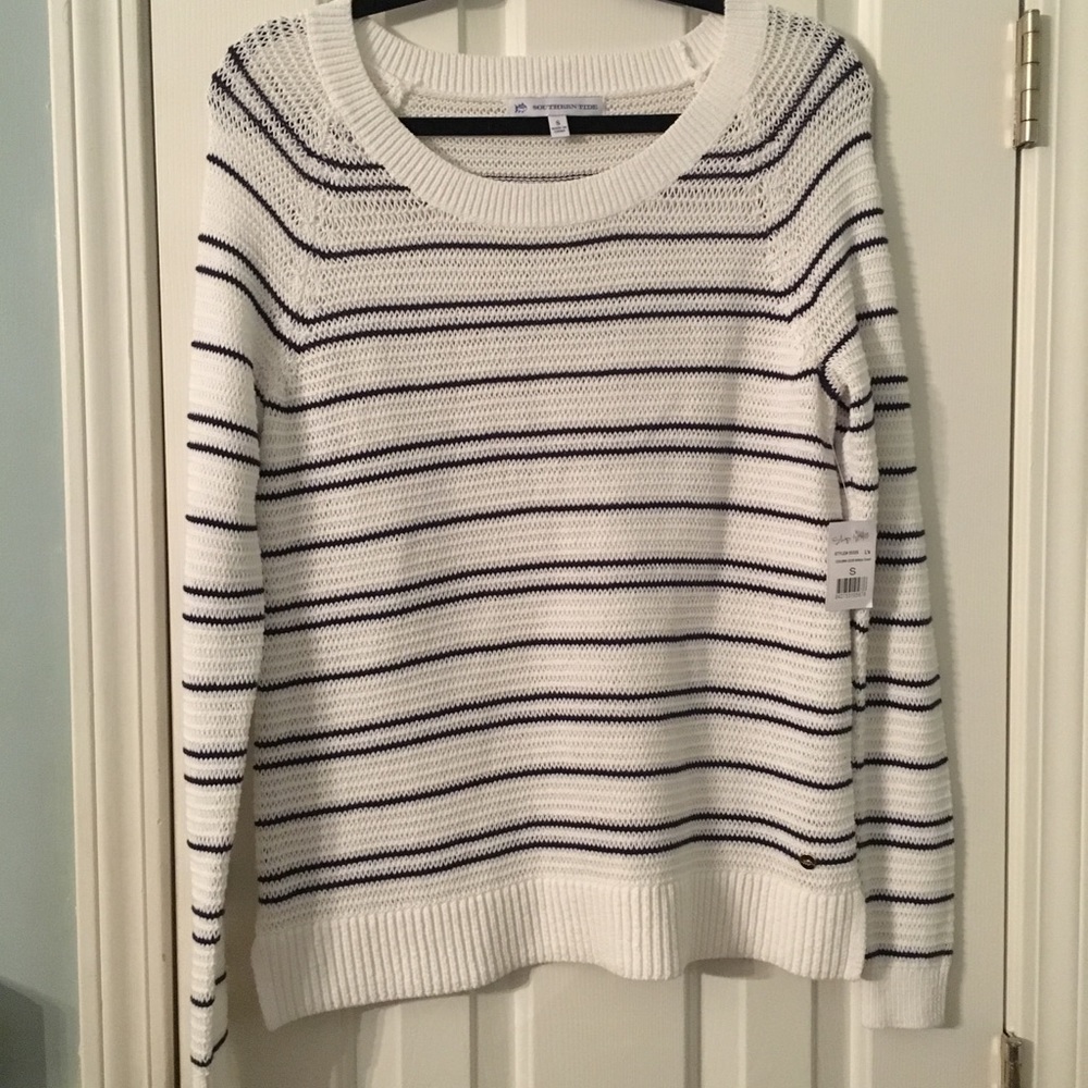 Southern Tide Stripe Sweater size small NWT